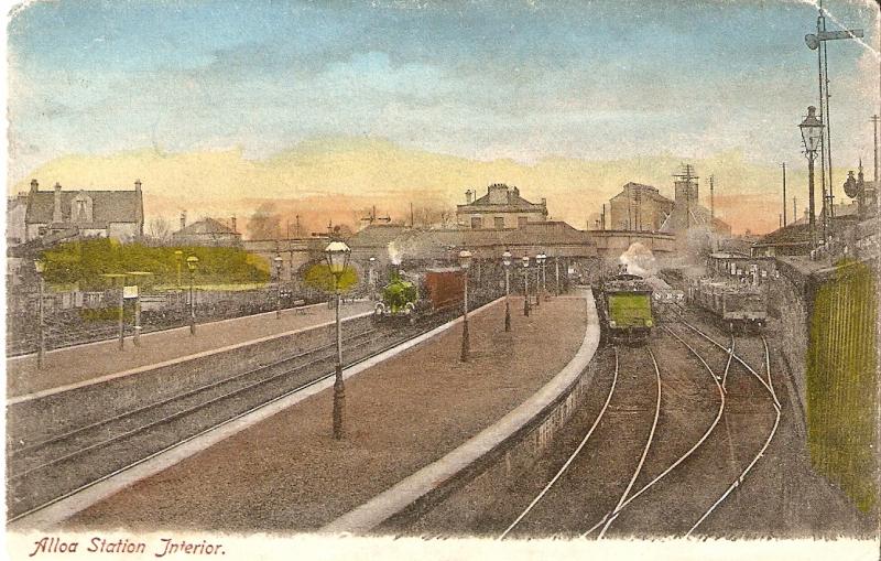 old alloa station: alloa station in the early 1900 Photo of old alloa station