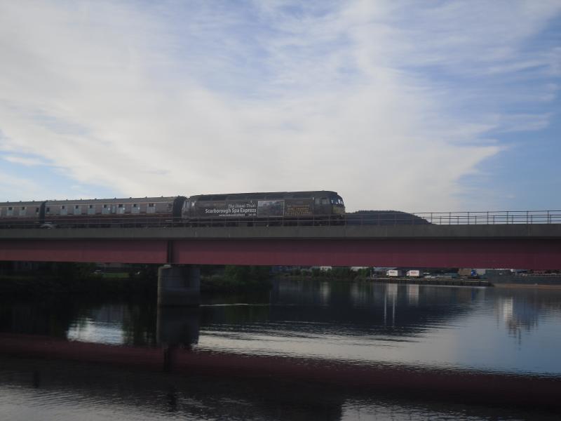 47826 : West Coast Railway's 47826 crossing the Ness Viaduct at Inverness whislt Working an SRPS tour From the Kyle of Lochalsh to Drem and the back was 47804 Photo of 47826