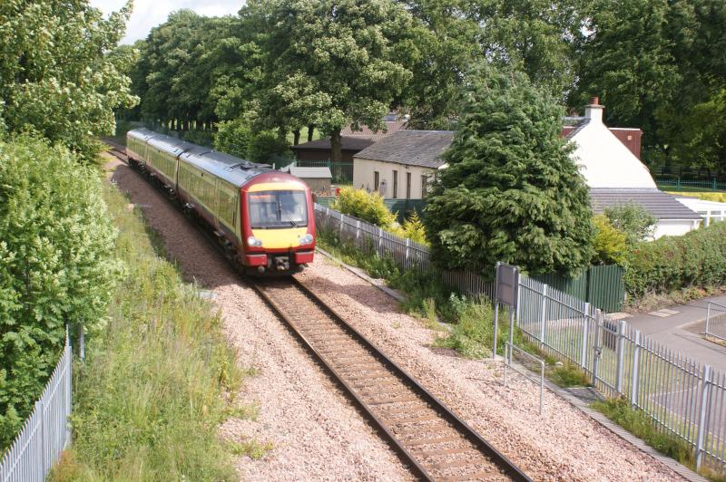 alloa west: glasgow bound train passing alloa west 19 june Photo of alloa west