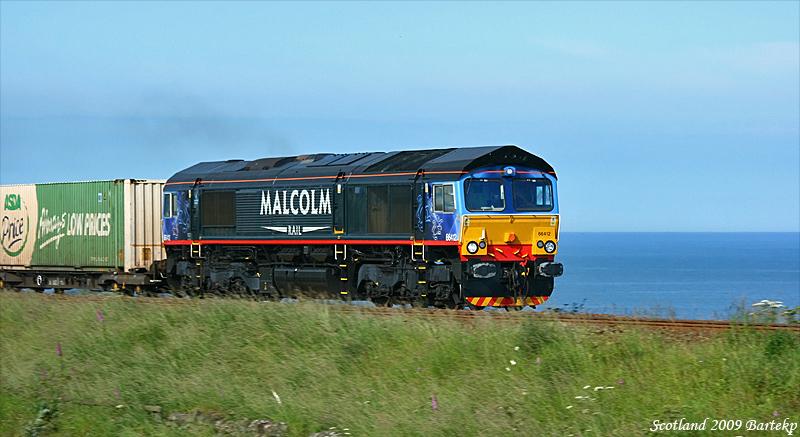 Class 66412 DRS Malcolm Rail: Service from Aberdeen to Grangemouth. Photo of Class 66412 DRS Malcolm Rail