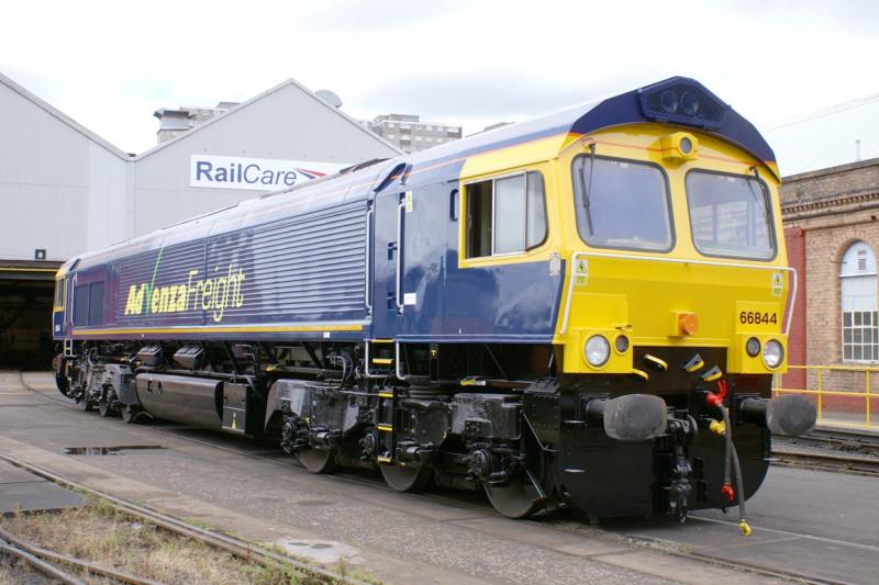 66844: Another shot of 66844 (ex 409) outside in Ex Works Condition on the 7th July Photo of 66844