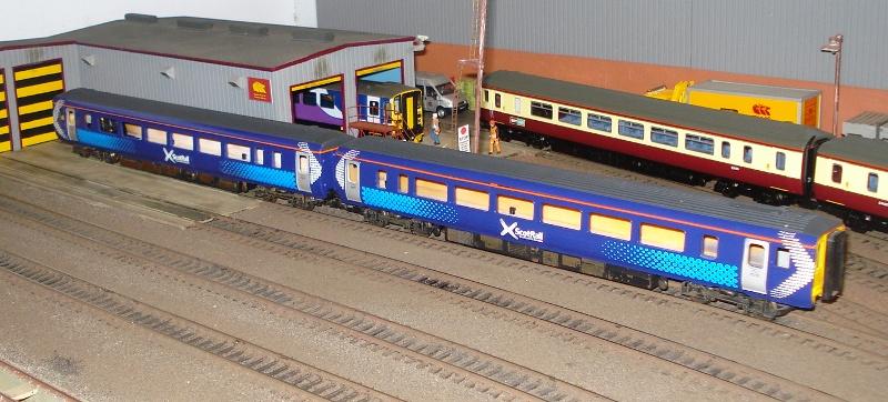 My latest project: A respray of a Lima 156 into the new Scotrail Saltire livery, not finished yet though! Photo of My latest project