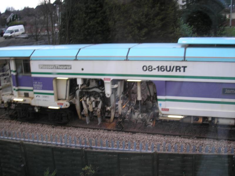 Tamper at Alloa West: Working at Alloa West this afternoon. Photo of Tamper at Alloa West