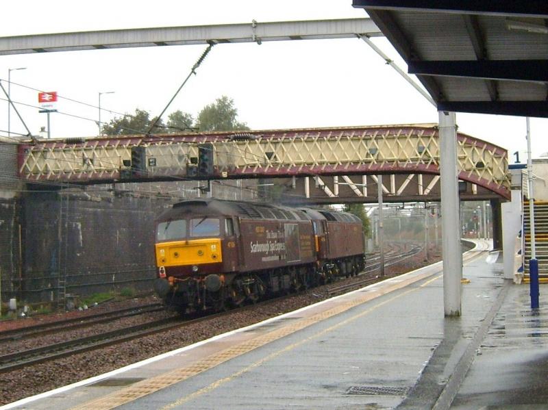0Z94: Going away shot of 47786 and 47826 at Carstairs 24th September on way to Boness for Saturdays Kyle trip from Paisley Photo of 0Z94