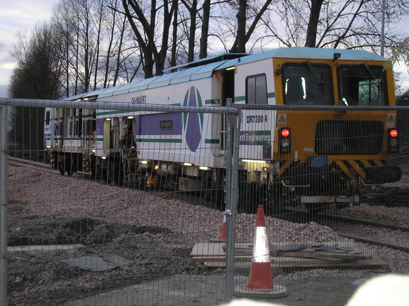 Tamper on SAK line: Leaving Alloa.Going towards Cambus Photo of Tamper on SAK line