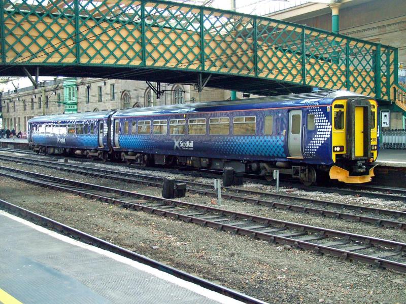 156510 at Carlise: Saltire Livery 156510 at Carlisle 24th October 2009, while working the Newcasle to Stranraer Photo of 156510 at Carlise