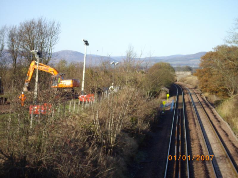 Line damage near Craigo (3).: Line damage near Craigo. Midday Sat 7th Nov 09. Looking North. Photo of Line damage near Craigo (3).