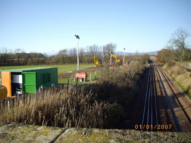 Line damage near Craigo (2).: Line damage near Craigo. Midday Sat 7th Nov 09. Looking North. Photo of Line damage near Craigo (2).