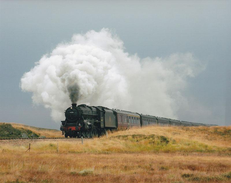 West Highland Autumn: 45407 (running as 44996) tops Corrour Summit with the Fort William to Carnforth Photo of West Highland Autumn