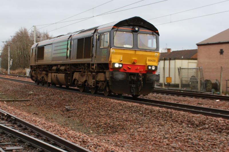66429: DRS 66429 Heading past Carstairs 12.21 Photo of 66429