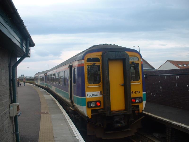 156478 at Mallaig: 156478 rests at Mallaig after arrival from Glasgow Queen Street on the 26th of April, 2005 Photo of 156478 at Mallaig