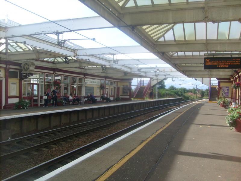 Troon station: Archetecture of Troon Station in Ayrshire. Photo of Troon station