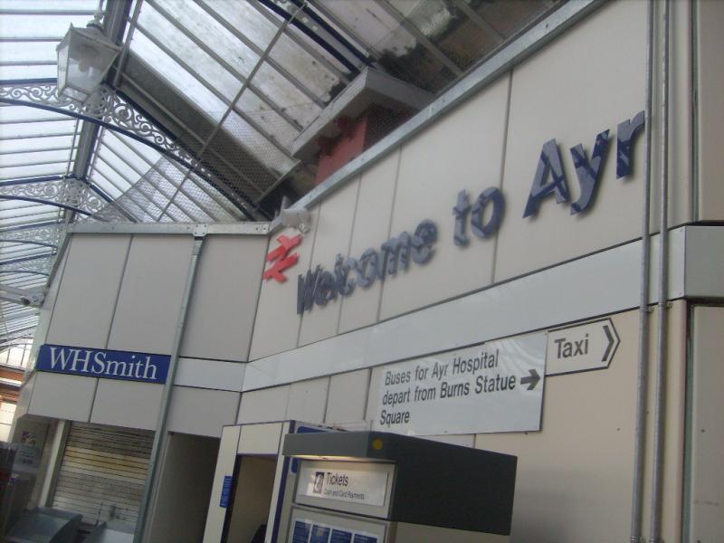 Ayr station: Interior of Ayr station. Photo of Ayr station
