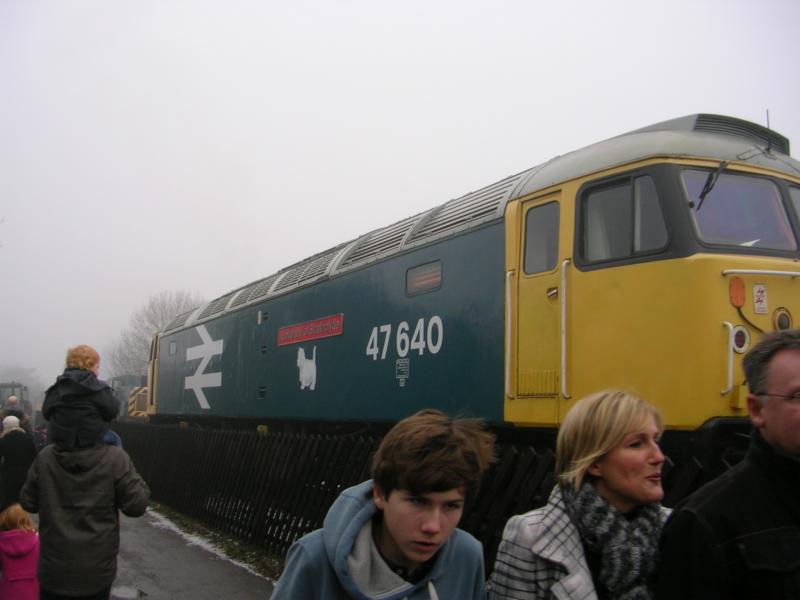 47640 at Shackerstone on the Battlefield Line: 47640 on Santa duties on 24th Dec '09 Photo of 47640 at Shackerstone on the Battlefield Line