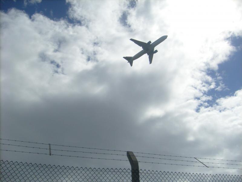 A plane!: It's not a train but I still love this photo I took! :D Photo of A plane!