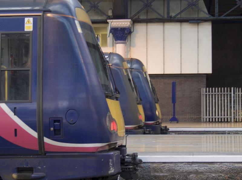 Turbostar Parade: Three Class 170's at Glasgow Queen Street on 14th December 2009 Photo of Turbostar Parade