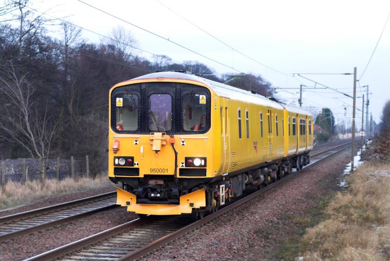 950001 approaches Longniddry: 950001 approaches Longniddry, working 2Q08 Derby - Craigentinny. 19 January 2010
ISO 400 1/250 @ f1.8 Photo of 950001 approaches Longniddry