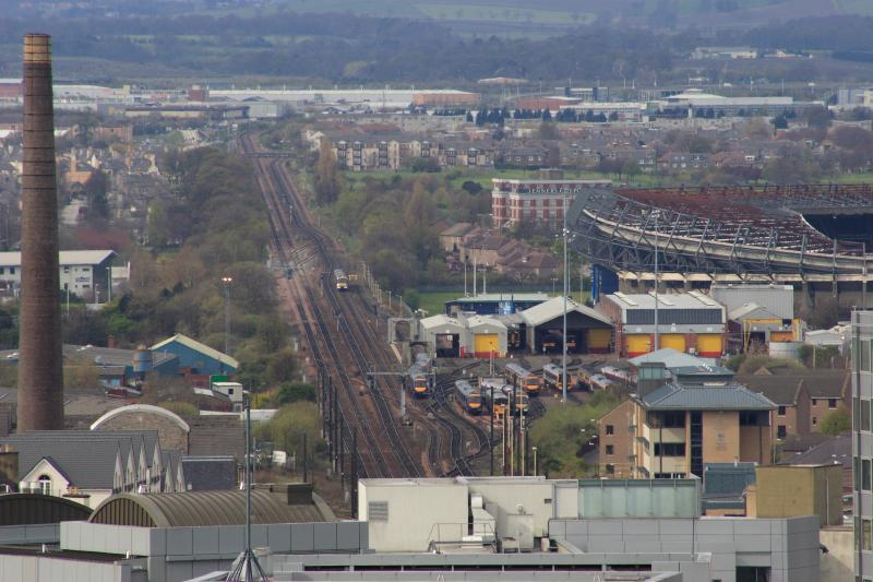 Haymarket & Murrayfield: View of E & G looking west Photo of Haymarket & Murrayfield