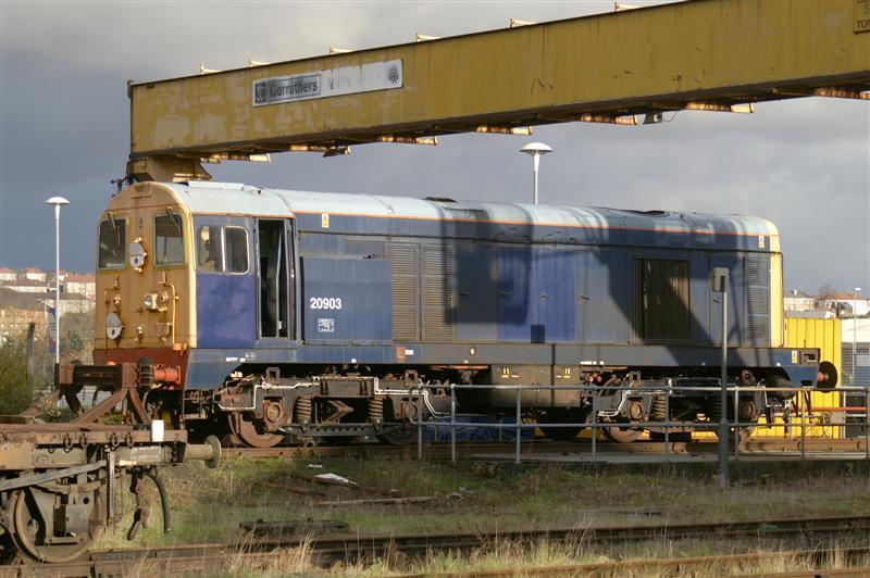 20903: 20903 Stored in the yard at Glasgow Works on the 28th November 2006 Photo of 20903