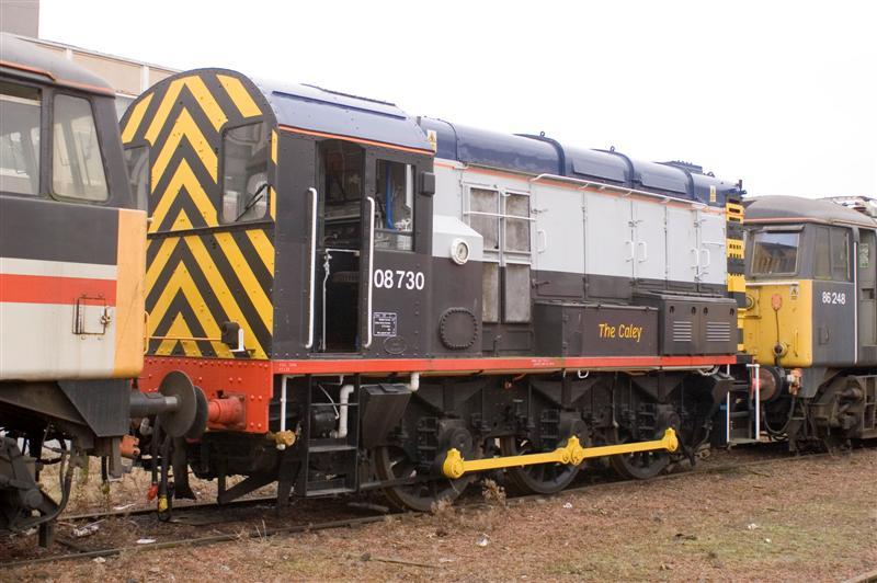 08730: 08730 at Glasgow Works Photo of 08730