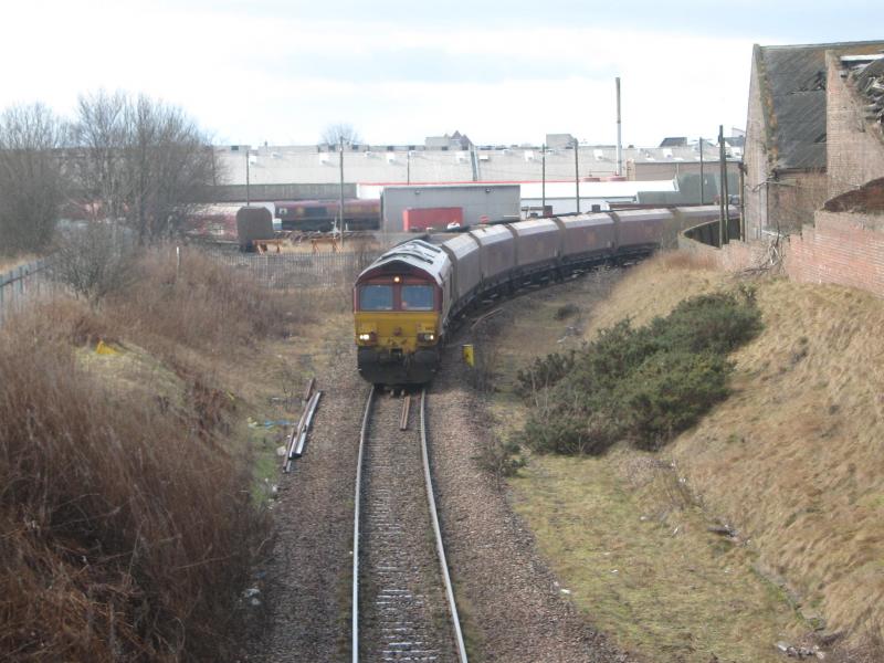 66151 HTAs : 66151 heads to Mauchline with the 1229 Falkland Yard to New Cumnock Friday 5 March Photo of 66151 HTAs