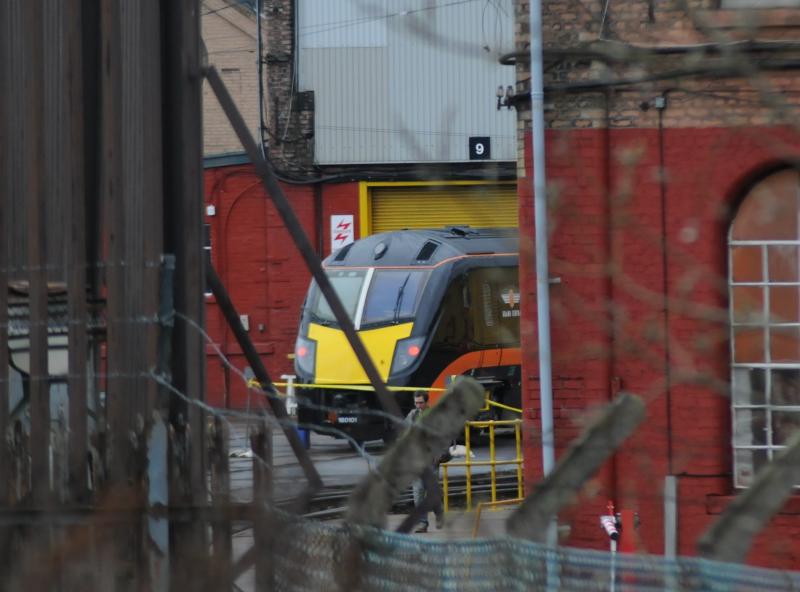 180101 Glasgow Works Yard 2010/03/24: 180101 Sits in ZH Yard, Springburn Photo of 180101 Glasgow Works Yard 2010/03/24