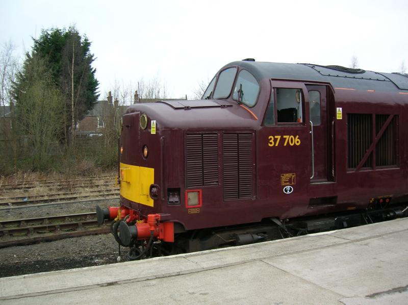 37706 @ Perth: On a Spitfire Railtour from Edinburgh to Perth Photo of 37706 @ Perth