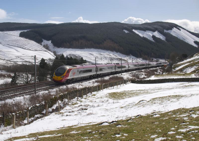 On Beattock: Just south of Harthope on 1 April 2010 moments before 46201 passed through Photo of On Beattock