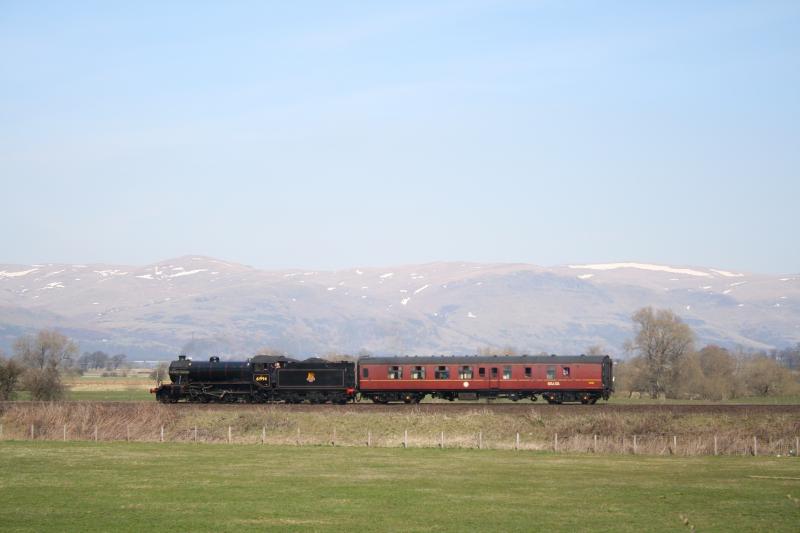 61994 at Bannockburn: 61994 drifts into Stirling at Bannockburn on Sunday 11th April 2010. Photo of 61994 at Bannockburn