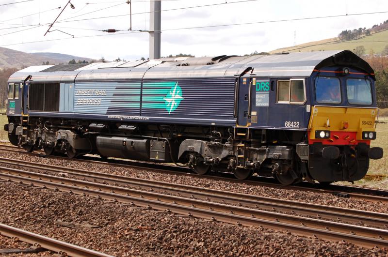 66422: 66422 DRS Loco NB at Abington loop 12:31 19/4/10 Photo of 66422