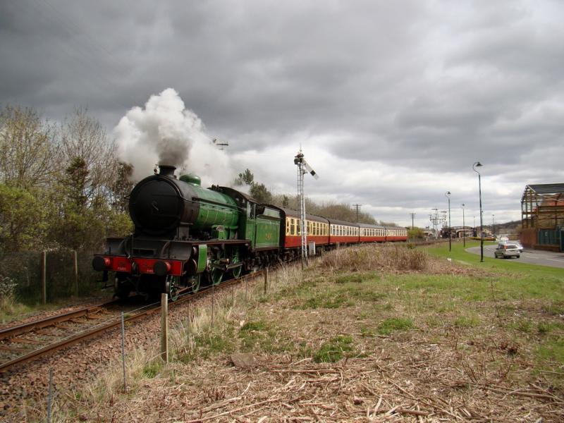 Morayshire at Bo'ness: Morayshire leaves Bo'ness behind with the 12:15 to Manuel. Photo of Morayshire at Bo'ness