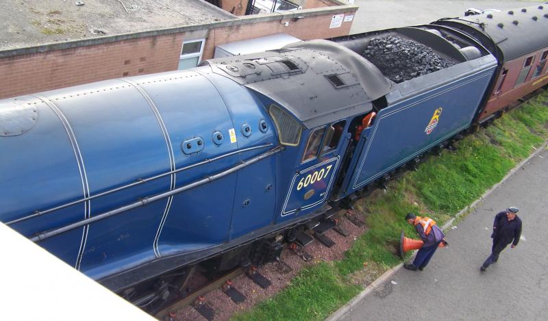 60007 Sir Nigel Gresley at Joppa: 60007 stabled at Joppa Photo of 60007 Sir Nigel Gresley at Joppa