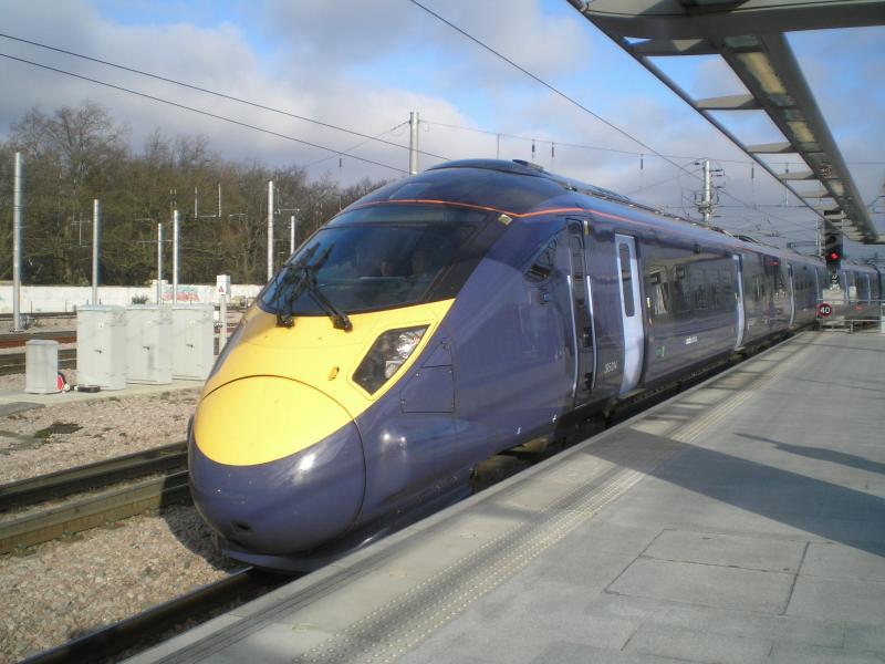 Kent Commuter Javelin: Commuter shuttle service from Ebbsfleet arriving at St. Pancras South Eastern platform 11 : 26/3/2010 Photo of Kent Commuter Javelin