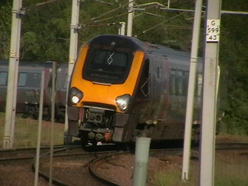 Voyager Snaking Round The Junction: A Unidentified Cross-Country Voyager Snakes Through Carstairs East Junction Heading For Glasgow Central. Photo of Voyager Snaking Round The Junction
