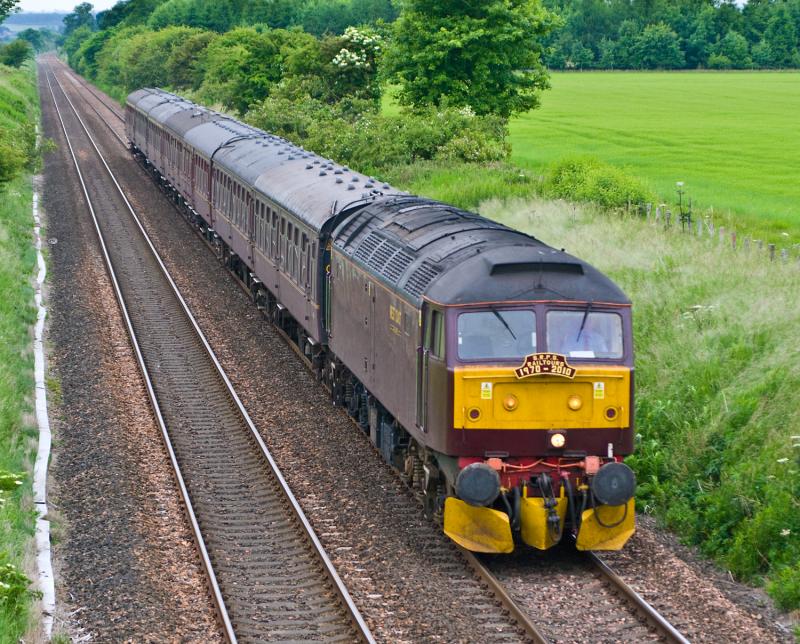 47760: 47760 heads north at Forgandenny 26/06/10 Photo of 47760