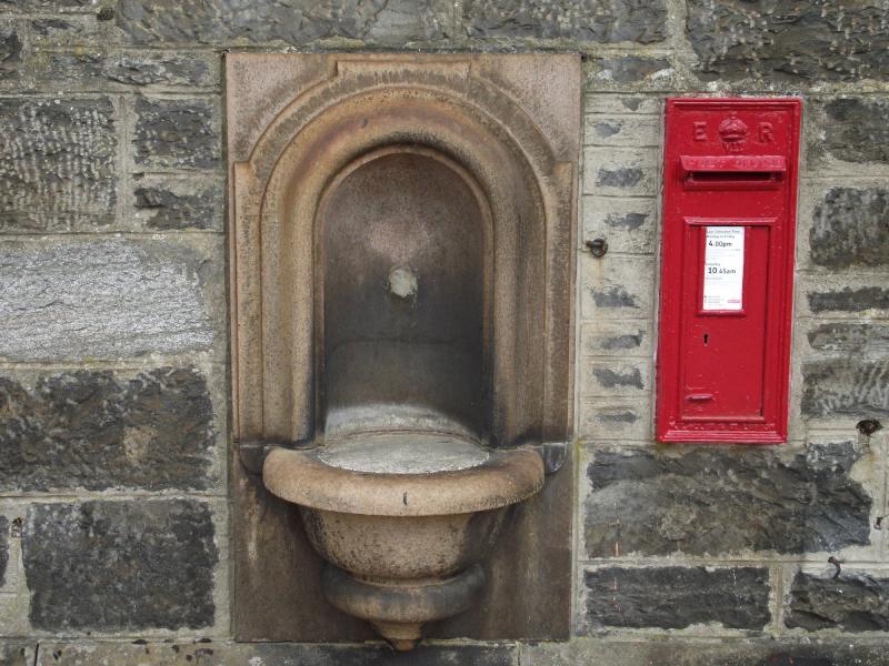Edward VII postbox: You can still post a letter but no chance of a drink !! Any idea where? Photo of Edward VII postbox