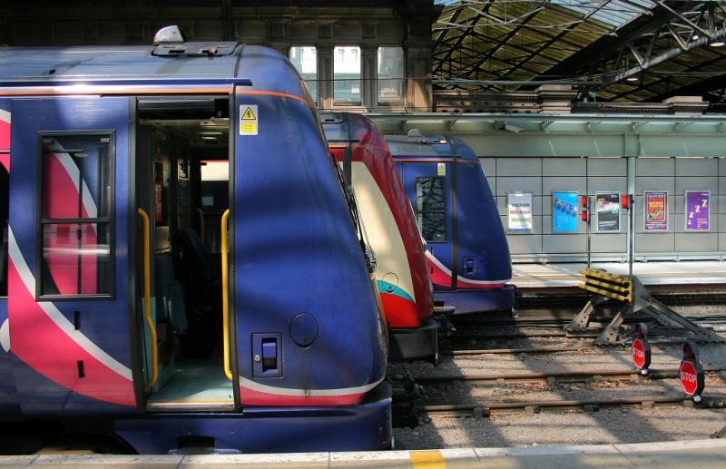Waverley Turbos: Three 170 units sit staggered in the bay platforms at Waverley on 20.07.10 Photo of Waverley Turbos
