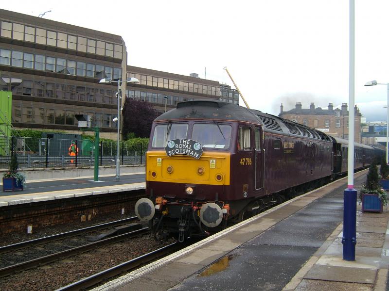 class 47 at haymarket 20/7/10: Photo of class 47 at haymarket 20/7/10