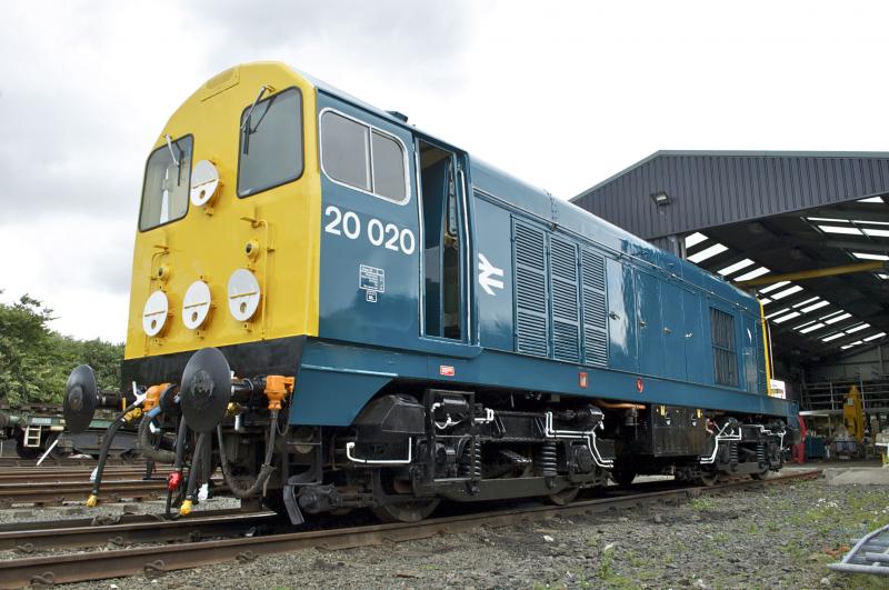 20 20 Vision: Bo'ness Class 20020 at the MMPD 17th july 2010 after its re-paint into BR Blue. Photo of 20 20 Vision
