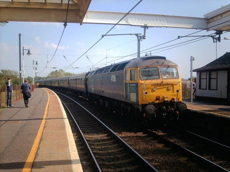 47 501 Troon: 1Z11 Stranraer - Darlington at Troon Photo of 47 501 Troon