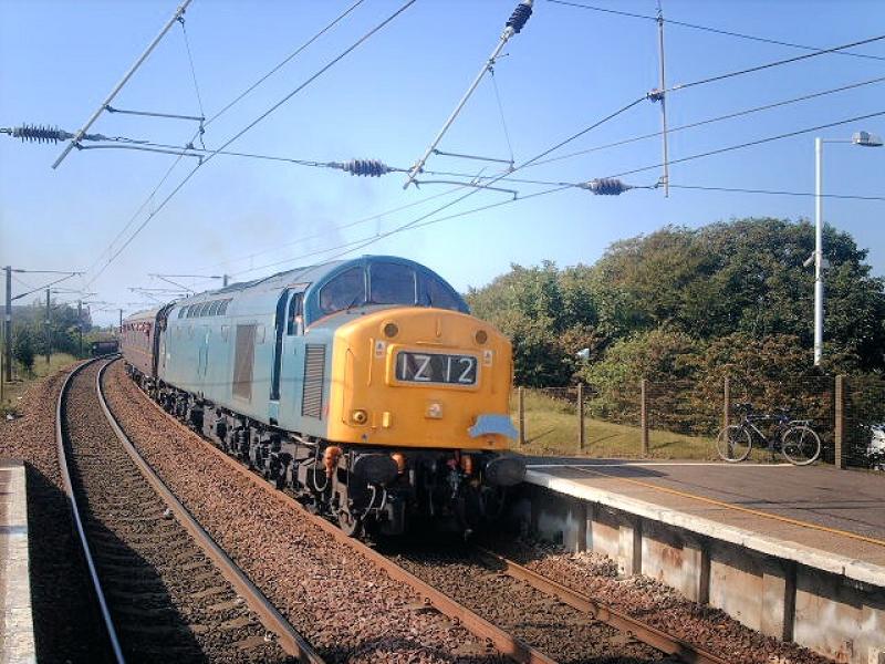 40 145 at Troon Station, 9/6/7: Photo of 40 145 at Troon Station, 9/6/7
