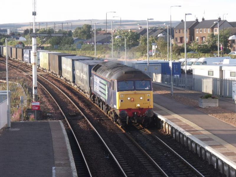 57011: 57011 at Montrose Station, 4N83 Saturday 21st of August 2010. Photo of 57011