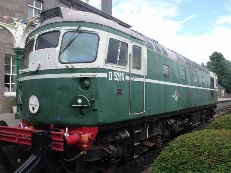 D5314.: D5314 at Brechin Station. Caledonian Railway Diesel Day, Saturday 21st August 2010. Photo of D5314.