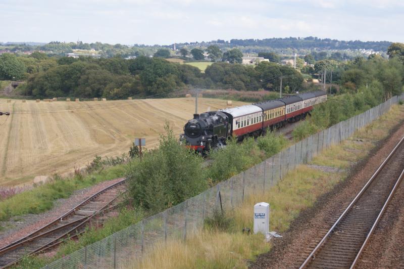 80105 at Manuel: SRPS 80105 on its last trip to Manuel Junction on Sunday 5 September before 'retiring' for an overhaul. Photo of 80105 at Manuel