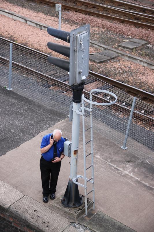 name the caption: just for fun , come up with a funny caption.
taken at Perth, Person from the Royal Scotsman. Photo of name the caption