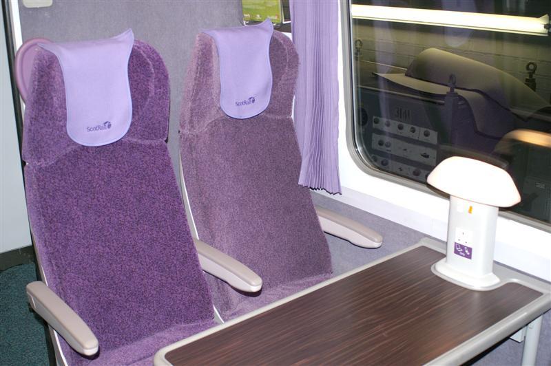 158701 Refurbishment: New Seats and Table in First Class Photo of 158701 Refurbishment