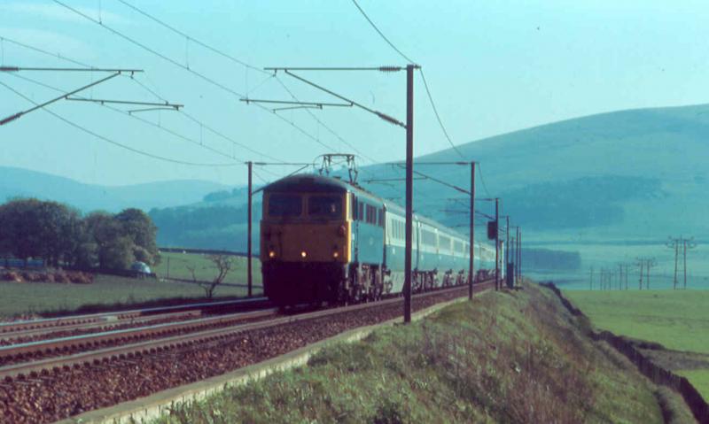87001 before it was famous: Fairly new at Crawford in May 1974. Taken by Derrick Stewart. Photo of 87001 before it was famous