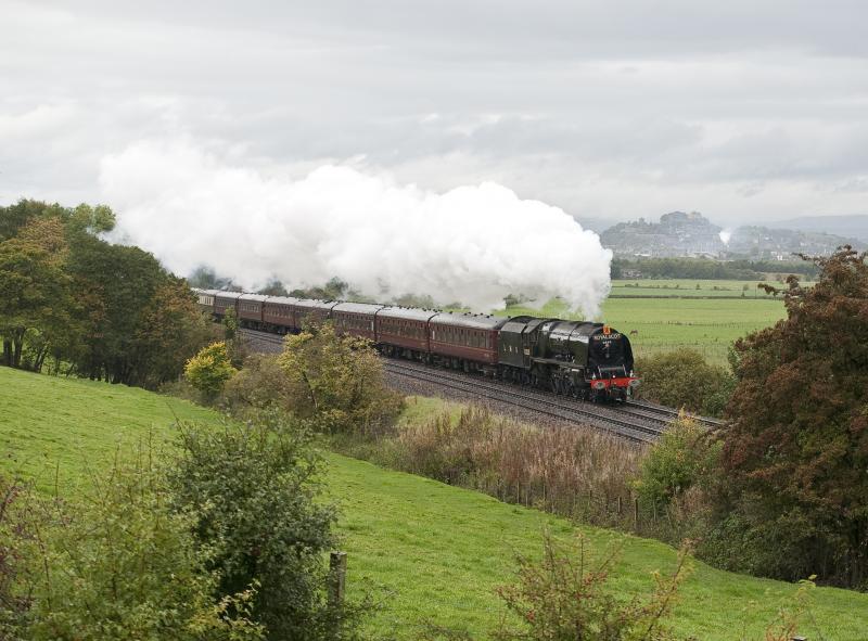 Duchess of Sutherland: 6233 between Bannockburn and Cowie heading south on 2.10.10. Photo of Duchess of Sutherland