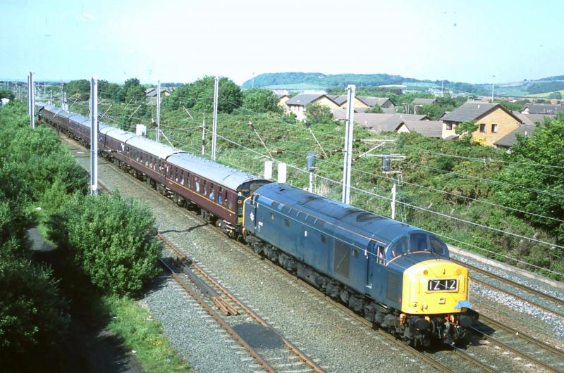 Troon - 47501 + 40145 Darlington - Stranraer special - 09-06-2007 (3).JPG: Photo of Troon - 47501 + 40145 Darlington - Stranraer special - 09-06-2007 (3).JPG