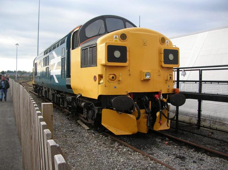 class 37 event at the nrm: class 37025 taking part in the class 37 event at the nrm on 17th october 2010 Photo of class 37 event at the nrm